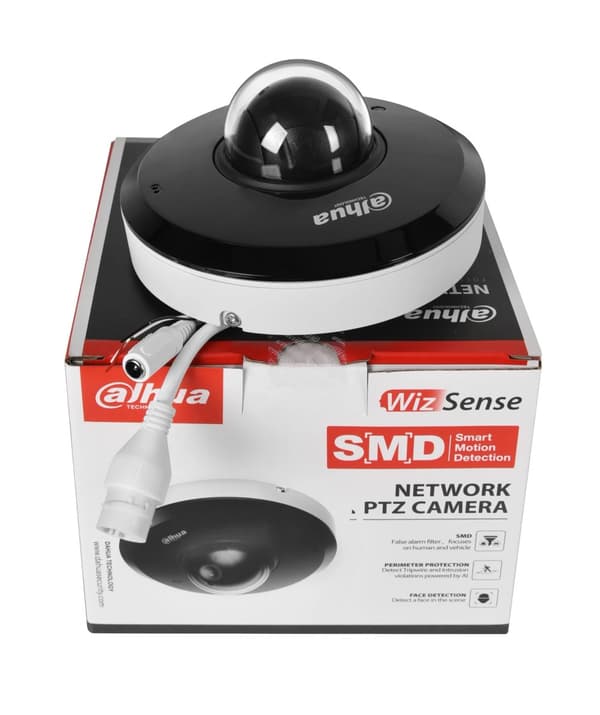 Dahua PTZ-kamera, 4MP upplösning, 4X optisk zoom,SD1A404DB-GNY, 2.8-12mm zoom