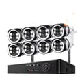Miniatyrbillede 1 af 2: WiFi Sikkerhedskamera System, 8CH NVR, 3MP/5MP Muligheder,1T Indbygget HD, 8CH 8Kamera 3MP