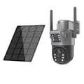 Miniatyrbillede 1 af 2: Solarsikkerhedskamera, 8MP Ultra HD, nattevision op til 30m,WIFI Tilføj 128G Kort