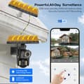 Miniatyrbillede 3 af 4: 4G SIM-kort Solkamera, 8MP Høj Opløsning, Vandtæt Design,8MP 64G -kort, EU -stik