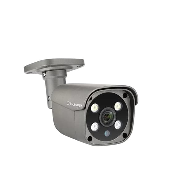 Techage säkerhetskamera, 5MP/8MP upplösning, AI mänsklig detektion,48V POE 8MP Kamera, 3 stycken