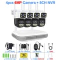 Miniatyrbillede 2 af 2: Trådløst sikkerhedskamerasystem, 6MP dual linse, tovejskommunikation,Ingen, 8CH NVR og 4 CamB