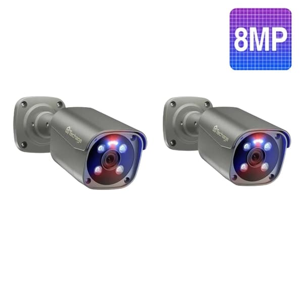 IP-kamera, 8MP resoluutio, kaksisuuntainen ääni,2kpl 8MP