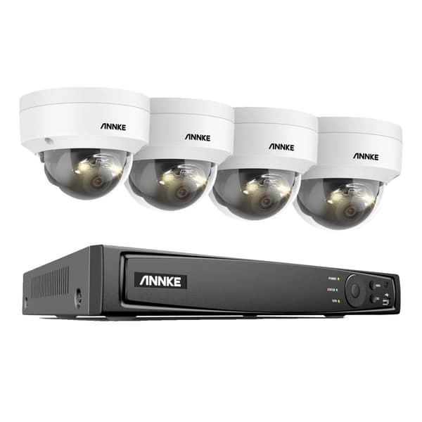 12MP CCTV-sæt, 4 kameraer, IP67 vejrbestandig,0TB