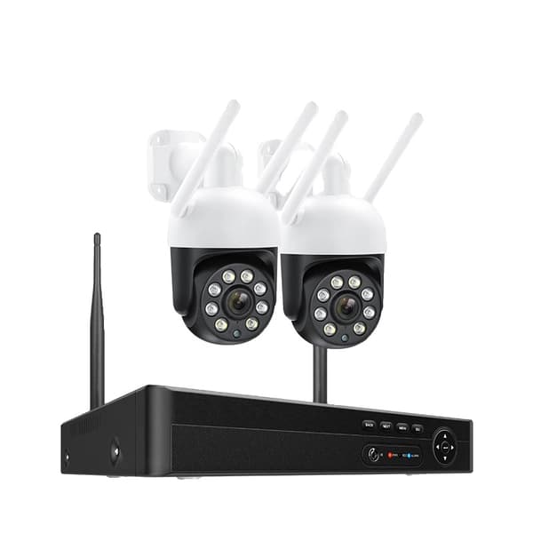Trådløst sikkerhedskamerasystem, 8CH NVR, HD videokompression,8CH NVR 2 Kamera