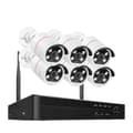 Miniatyrbillede 1 af 2: Trådløst sikkerhedskamerasystem, 5MP opløsning, tovejskommunikation,1T, 8CH 6stk Kamera 5MP