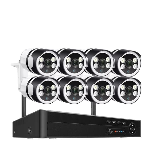 WiFi IP-kamerajärjestelmä, 8CH NVR, 5MP resoluutio, kaksisuuntainen ääni,Ei mitään, 8CH ja 8kpl 5MP Kamera