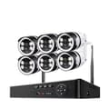 Miniatyrbillede 1 af 2: WiFi Sikkerhedskamera System, 8CH NVR, 3MP/5MP Muligheder,1T Indbygget HD, 8CH 6Kamera 5MP