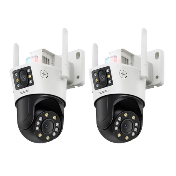 ZOSI WiFi PTZ Sikkerhedskamera, 8MP Opløsning, Dual-Lens Teknologi,C298 Max og Pro