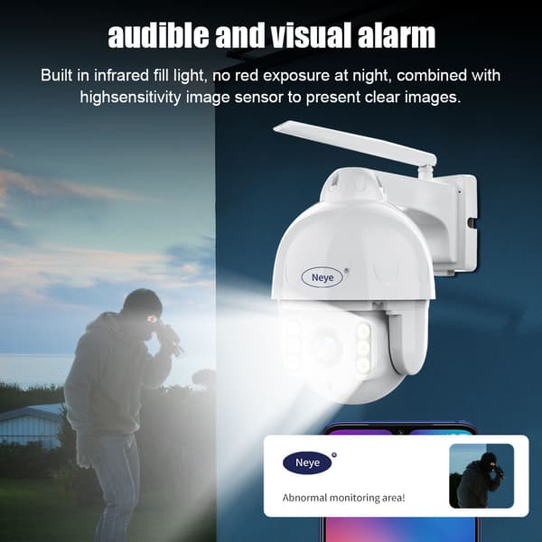 8MP säkerhetskamera, färg-nattseende, 360° synvinkel,8mp, Eu plugg
