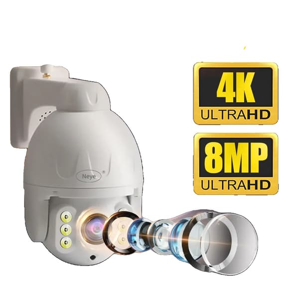 8MP säkerhetskamera, färg-nattseende, 360° synvinkel,8mp, Eu plugg