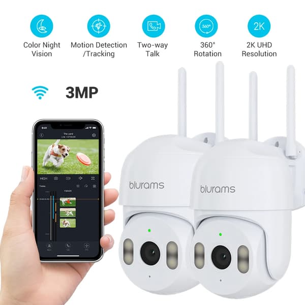Udendørs sikkerhedskamera, 3,0 megapixel, tovejskommunikation,S20C-2