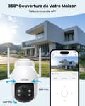 Miniatyrbild 2 av 4: 360° PTZ Utomhusövervakningskamera, 3MP Upplösning, Färg Nattseende, Rörelsedetektion
