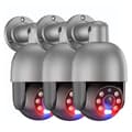 Miniatyrbillede 2 af 2: 5MP POE IP Kamera, Farverig Nattesyn, Intelligent Menneskeopdagelse,3PCS 5MP KAMERA