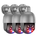 Miniatyrbillede 1 af 2: 5MP POE IP Kamera, Farverig Nattesyn, Intelligent Menneskeopdagelse,3PCS 5MP KAMERA