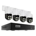 Miniatyrbillede 1 af 2: CCTV Sikkerhedskamera System, 5MP Opløsning, Farve Nattesyn, AI Menneske- og Køretøjsdetektion,Ingen, 5MP 4PCS Kameraer