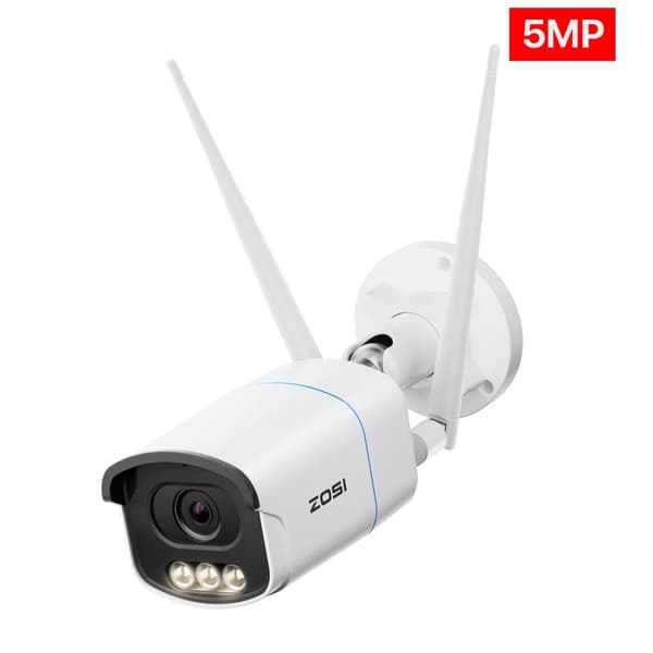 ZOSI Sikkerhed IP Kamera, 8MP Høj Opløsning, Farve Nattesyn,5MP Aurora Lux Kamera