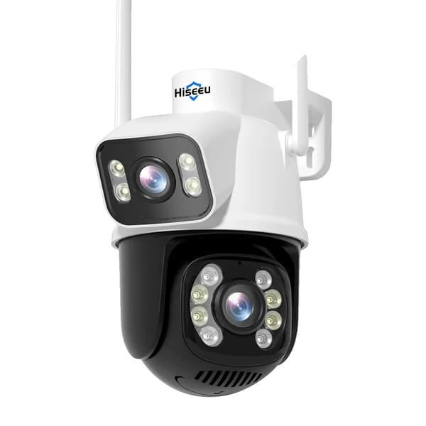 Utomhus WiFi-kamera, dubbellinsystem, AI-mänsklig detektering,WS318B