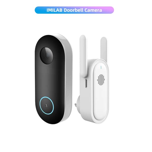 Smart videodörrklocka, 2,5K upplösning, 150° synfält,Doorbell Lägg till gateway, EU