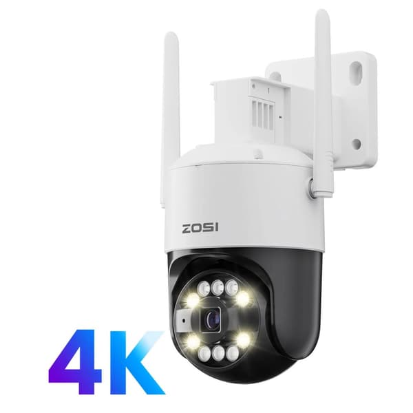 ZOSI 4K Säkerhetskamera, 8MP Upplösning, Färg Nattseende,1STK 8MP Kamera