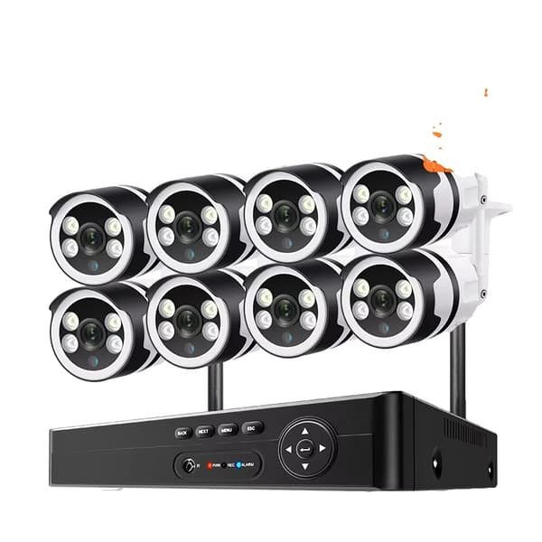 WiFi-turvakamerajärjestelmä, 8CH NVR, 3MP/5MP vaihtoehdot,8CH 8Kamera 3MP, 3T Rakennettu HD