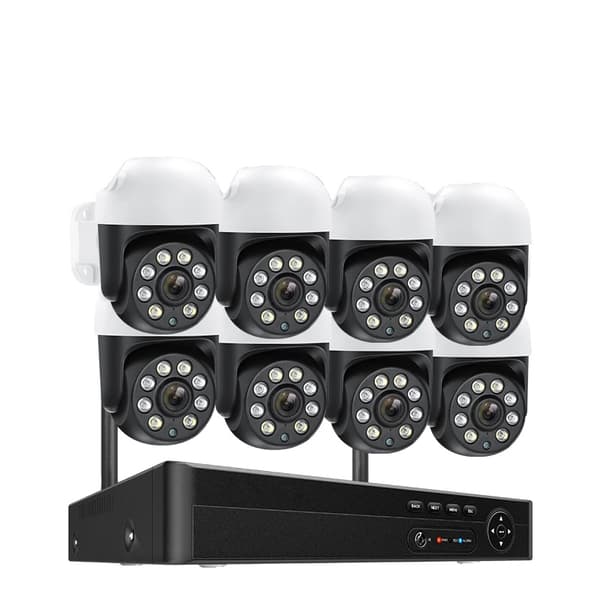 Trådlöst säkerhetskamerasystem, 8CH NVR, HD videokomprimering,8CH NVR 8 Kamera