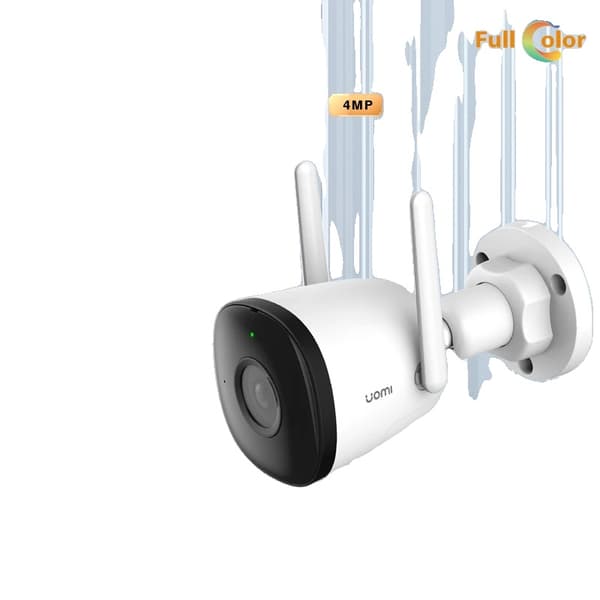 Sikkerhedsudendørs kamera, 4MP opløsning, AI menneskedetektion,Kugle 2c 4mp 3,6 mm, 3,6 mm, EU -stik