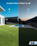 Miniatyrbillede 3 af 4: 4K Sikkerhedskamera, Smart Detektion, Farve Nattesyn, Vandtæt Design