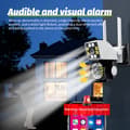 Miniatyrbild 2 av 4: PTZ WiFi Säkerhetskamera, 1080P Full HD, Vattentålig Design,2MP, Eu plugg