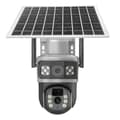 Miniatyrbillede 1 af 2: Udendørs solardrevet sikkerhedskamera, 360° synsvinkel, 4K billedopløsning, 256GB lagerplads,WiFi kamera 256GB-B