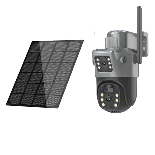 WIFI PTZ Solkamera, 8MP Opløsning, IP66 Vejrbestandig,Wifi ver tilføje 32 GB