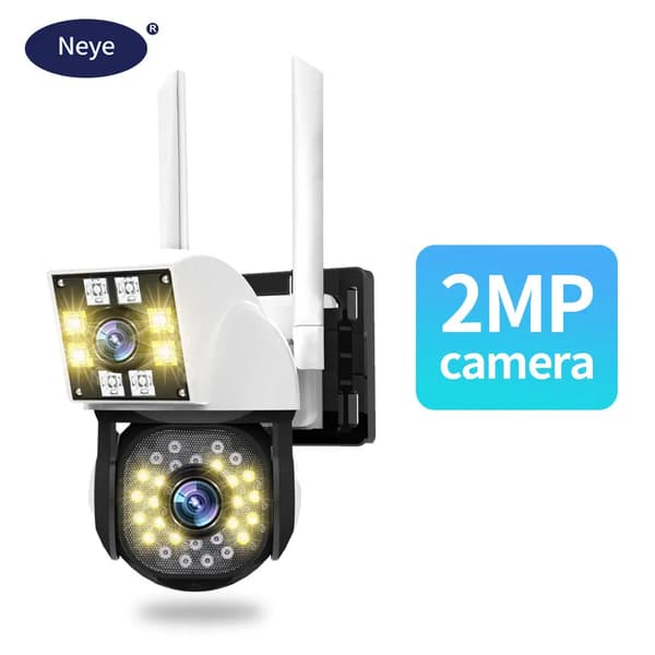 Neye 2MP Dome Kamera, 1080P Full-HD, Farve Nattesyn,2MP intet kort, EU -stik