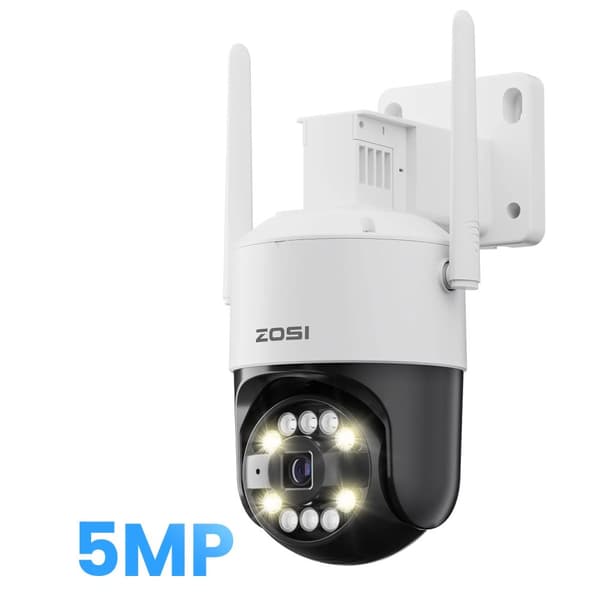 ZOSI 4K Sikkerhedskamera, 8MP Opløsning, Farve Nattesyn,1PCS 5MP Kamera-a