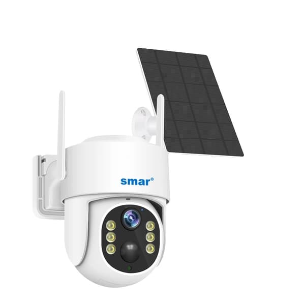 Solarlampe PTZ Kamera, 4MP Opløsning, Nattesyn 25M,4MP WiFi-version