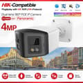Miniatyrbillede 2 af 2: Panoramisk IP-kamera, 4MP opløsning, dual linse teknologi,4MP kugle