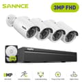 Pikkukuva 2 / 2: SANNCE Turvakamerajärjestelmä, 8-kanavainen NVR, 3MP HD-resoluutio,1TB-a