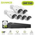 Pikkukuva 2 / 2: SANNCE Turvakamerajärjestelmä, 8-kanavainen NVR, 3MP HD-resoluutio,2TB-a