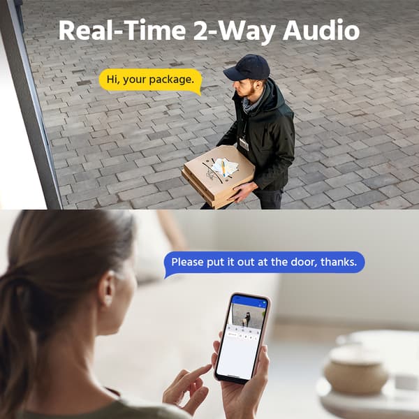 ANNKE CPT500 Säkerhetskamera, 6,0 Megapixlar, Smart Dubbel Ljus Nattseende, Tvåvägds Audio