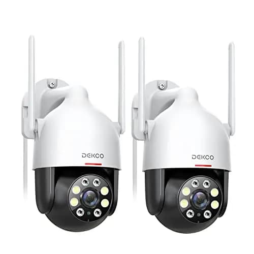 Ulkoinen langaton turvakamero, 3MP HD-resoluutio, liiketunnistus,2 kpl, EU-pistoke, 4 mm