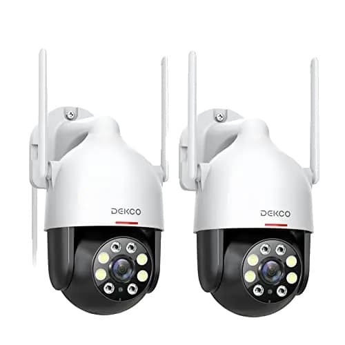 Ulkoinen langaton turvakamero, 3MP HD-resoluutio, liiketunnistus,2 kpl, EU-pistoke, 4 mm