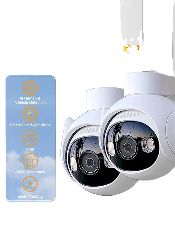 IMOU-turvakamera, 5MP resoluutio, värillinen yökuvaus,5MP-2kpl, EU-pistoke