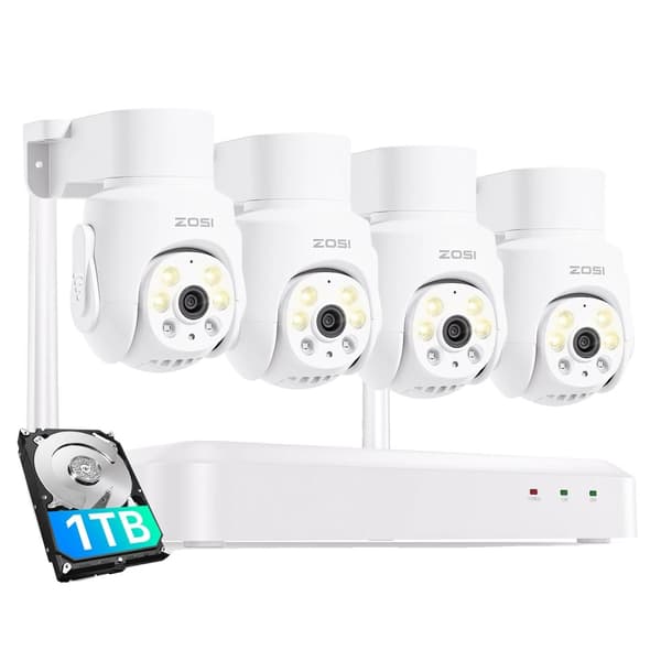Sikkerhedskamerasystem, 8 kanaler, 5MP opløsning, 1TB HDD,5MP x 1TB HDD