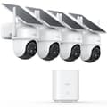 Miniatyrbillede 2 af 2: AOSU Solar WiFi Sikkerhedskamera, 3MP Opløsning, 360° Pan & Tilt,1 sæt 4 stk, EU-stik
