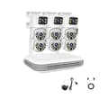 Pikkukuva 1 / 2: Langaton CCTV-järjestelmä, 8CH NVR, 4 kpl 6MP kaksoislinsseillä varustettuja kameroita,8CH NVR x 6 Kamera, 1T