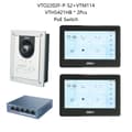 Miniatyrbillede 2 af 2: Video Intercom System, 2MP Farvekamera, 7-tommer Touchscreen, Kablet Forbindelse,1DB Flush 2 Skærm