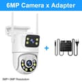 Miniatyrbillede 2 af 2: Smar 6MP PTZ WiFi Kamera, Dobbelt Linse Overvågning, Farve Nattesyn,6MP x adapter