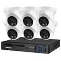 Miniatyrbillede 1 af 2: 8MP Sikkerhedskamerasystem, AI Bevægelsesdetektion, IP66 Vandtæt, Fjernadgang,Ingen, 8CH NVR 6 AI Kamera