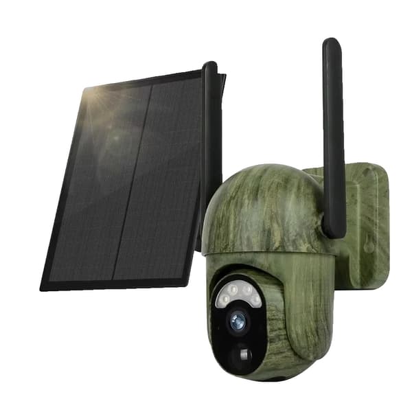 Aurinkokäyttöinen turvakamera, 4MP resoluutio, kaksisuuntainen ääni,WIFI-kamera Lisää 256G