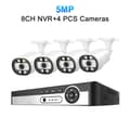 Pikkukuva 2 / 2: 5MP POE CCTV -järjestelmä, kaksoisvalotilat, parannettu yökuvaus,8CH NVR 4KAM 5MP, 1T Sisäänrakennettu HDD