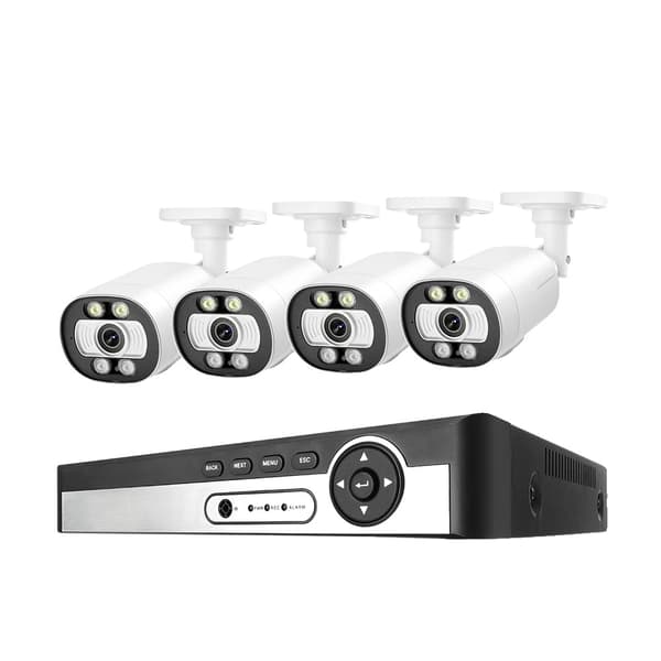 5MP POE CCTV -järjestelmä, kaksoisvalotilat, parannettu yökuvaus,8CH NVR 4KAM 5MP, 1T Sisäänrakennettu HDD